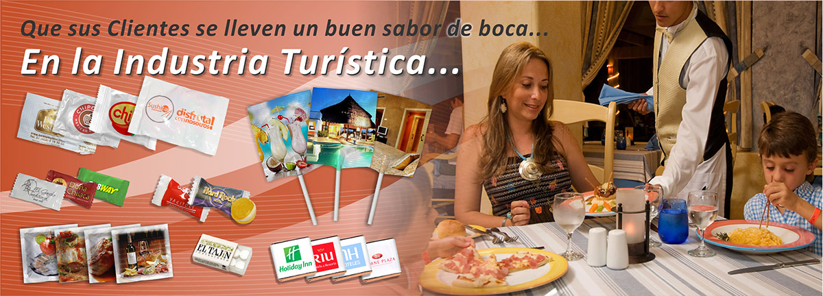 Dulces publicitarios DF para hoteles.