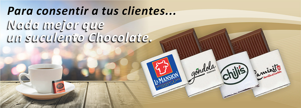 Chocolates promocionales DF.